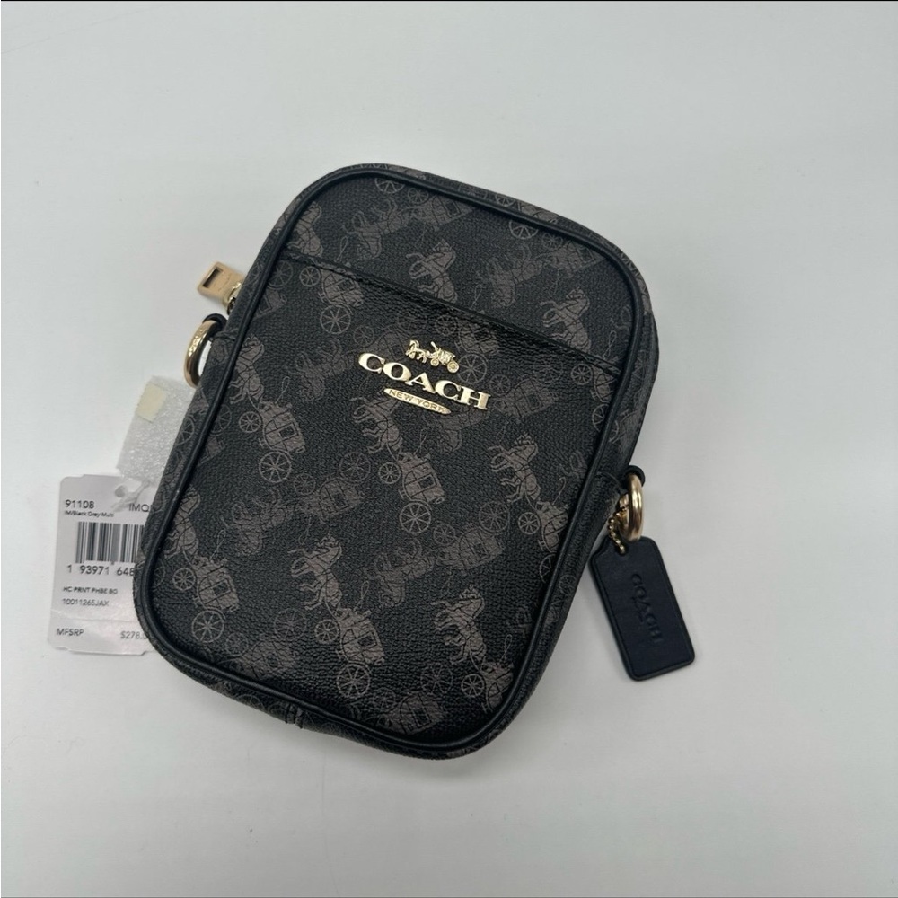 Coach 91108 Phoebe Crossbody With Horse & Carriage Print Small Bag Purse - Picture 12 of 12